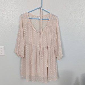 Peachy Maternity Dress